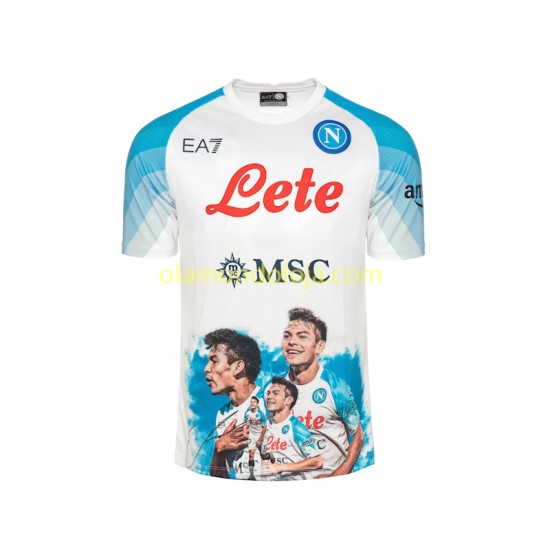 Camisola Napoli Face Game Lozano 11 Homem Equipamento Primeiro 2022-2023 Manga Curta